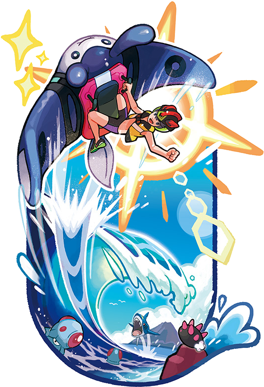 Mantine Surf - Pokemon Ultra Sun And Moon Mantine Surf (580x821)
