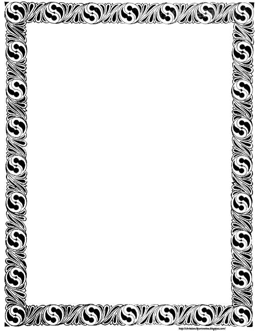 A Black And White Decorative Frame - Anglo Saxon Border Paper (508x665)