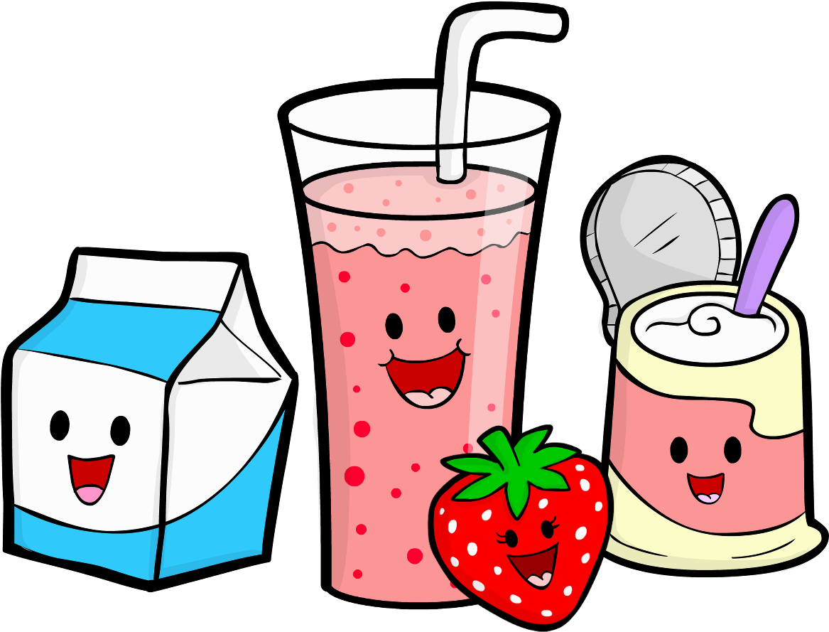 Fruit Smoothies Clipart 5 By Shelby - Snacks Cartoon Png - (1300x1000) Png Clipart...