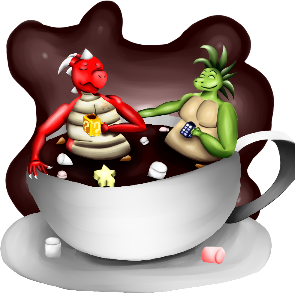 Henry And Ryex In Hot Chocolate Cup By Draggystar On - Cartoon (1024x1024)