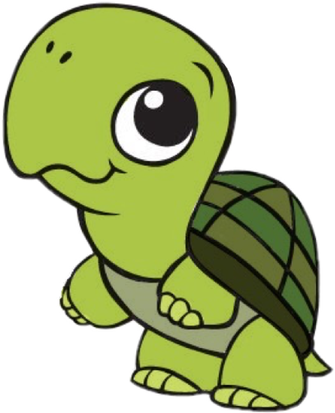 Cute Turtle Printable Coloring (480x592)