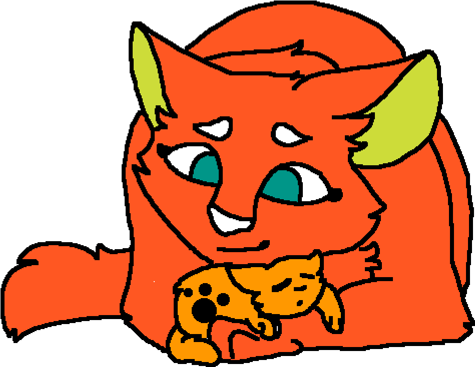 Myla As A Kit And Her Mom Tiger Claw - Cartoon (1200x1000)