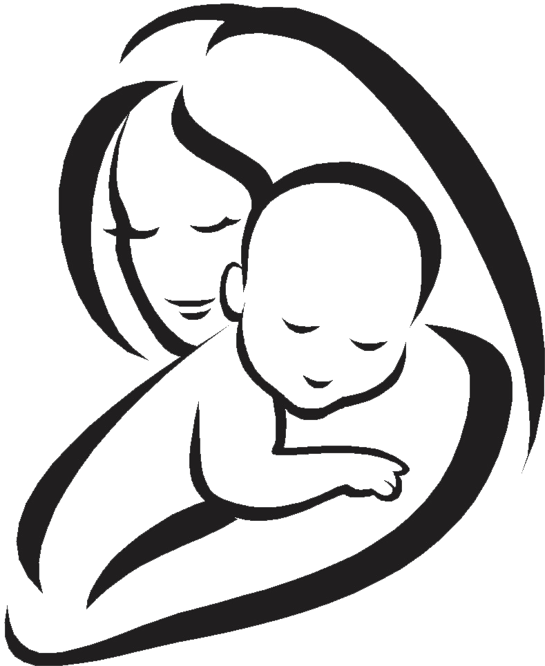 Mother S Day Png - Mother With Child Drawing (987x1123)