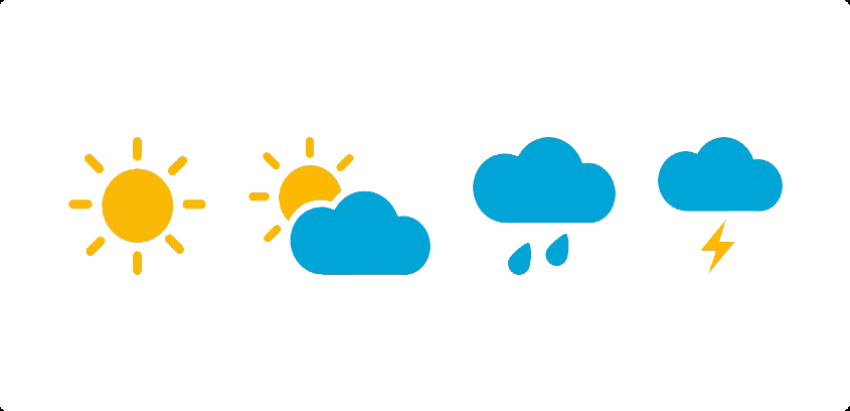 Free Png Download Weather Report Png Images Background - Transparent Background Weather Clipart (850x411)