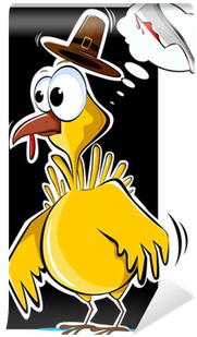Illustration Of A Cartoon Turkey Fowl Wall Mural • - Cartoon (400x400)