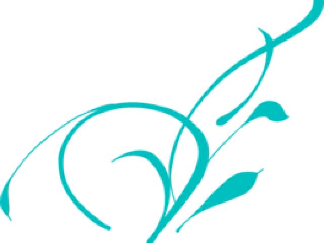Turquoise Clipart Fall - Vine Clip Art (640x480)