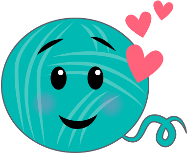 And I Don't Mean The Sticky Paper Kind - Smiling Ball Of Yarn (618x618)