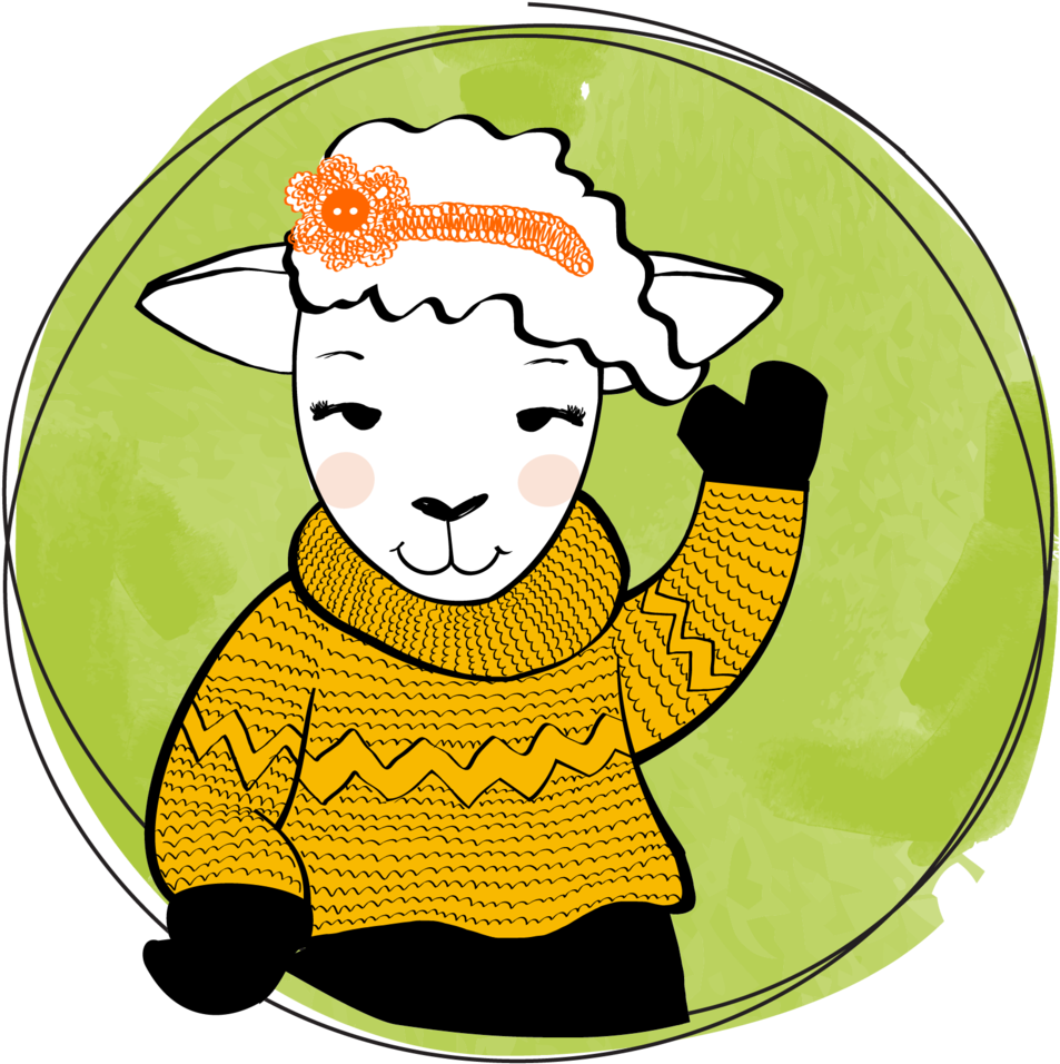 Meet Pearl The Sheep - Cartoon (1200x1200)