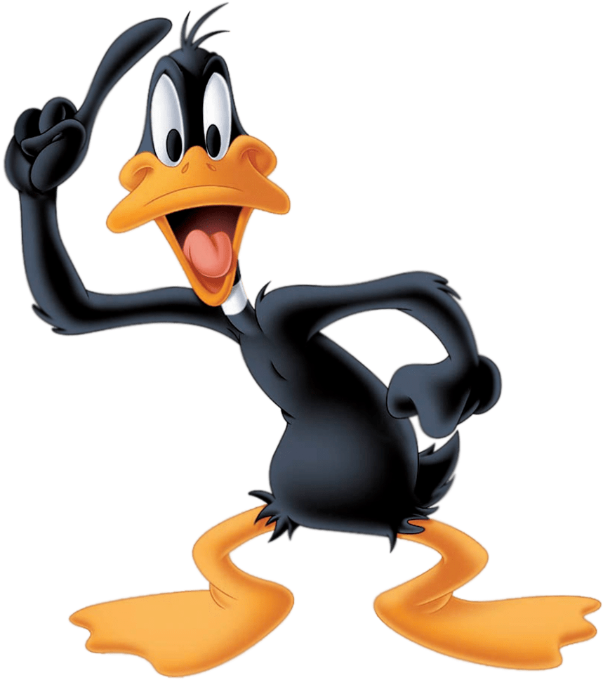 Daffy Duck Happy - Daffy Duck Mad (900x984)