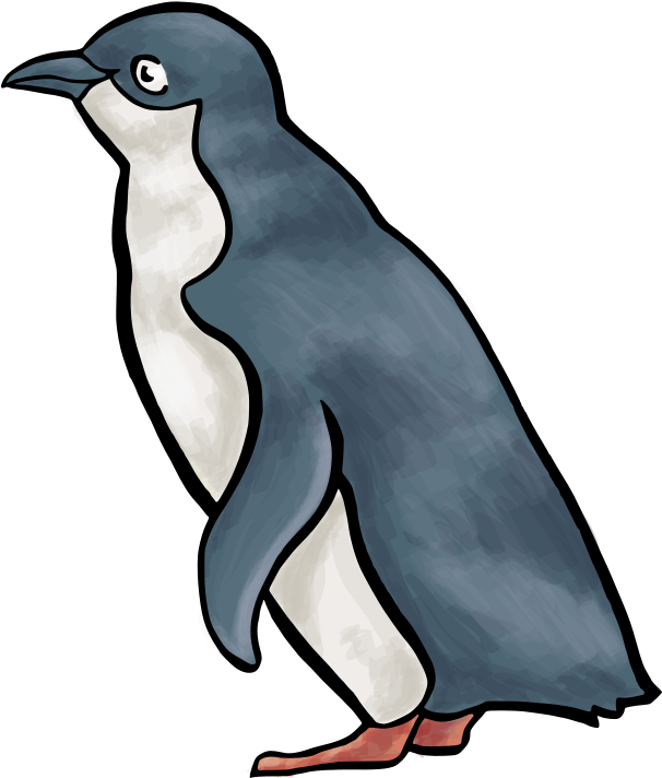 Free Modern Penguin Free The Lca2010 Penguin, - Little Blue Penguin Cartoon (800x800)
