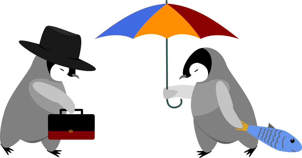 Cute Penguin Clipart - Cartoon (1000x523)