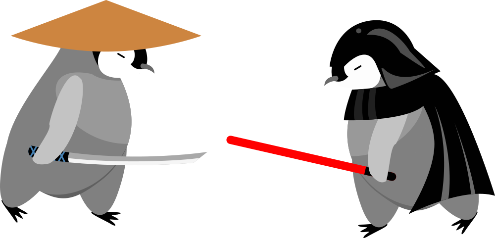 Cute Penguin Clipart - Cartoon (1000x481)