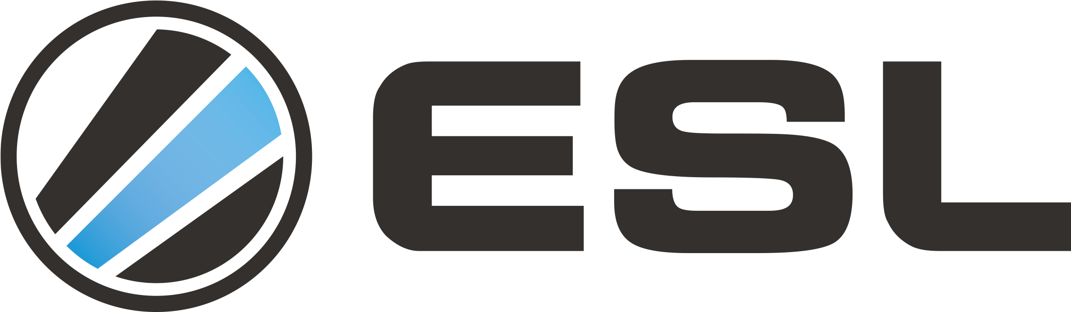 Amazing Esl Logo Clipart Illustration - Electronic Sports League (2500x1000)