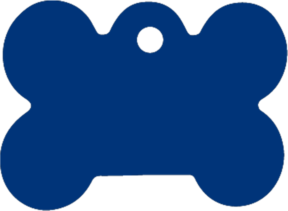 Download - Blue Bone Dog Tag (1000x1000)
