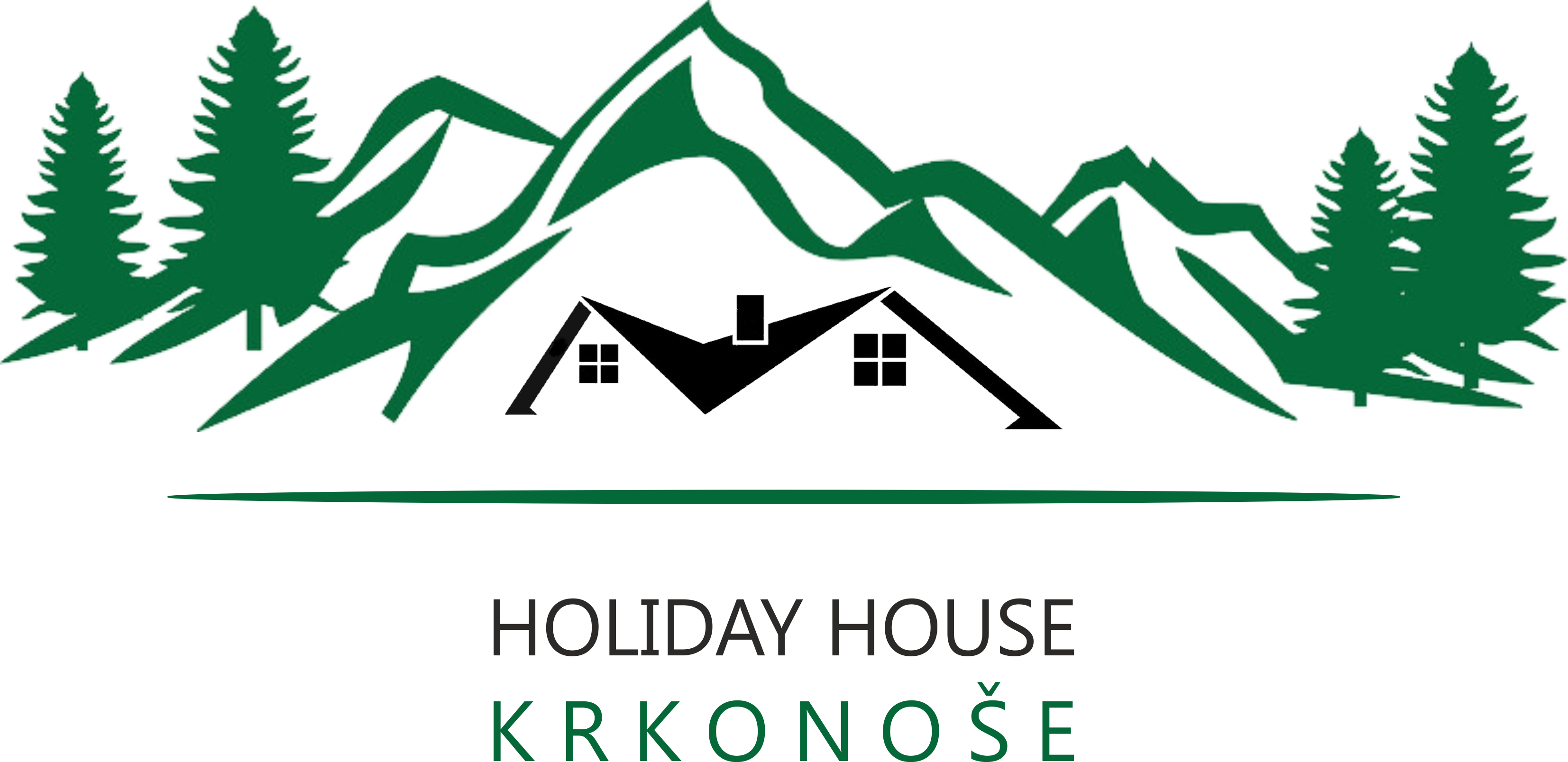 Holiday House - Green Mountain Logo Design (3307x1608)
