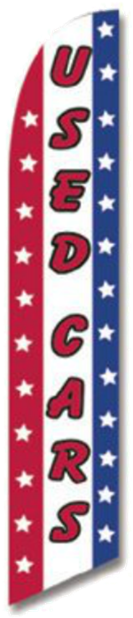 Used Cars Red White And Blue Swooper Banner - Used Cars Red White And Blue Swooper Banner (700x700)