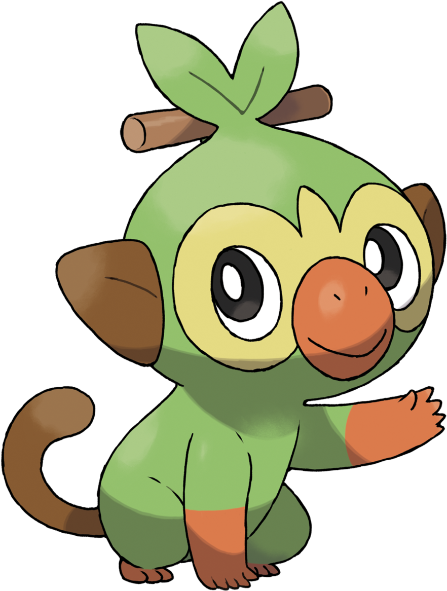 Https - //cdn - Bulbagarden - /1200px-grookey - Pokemon Sword And Shield Starters (1200x1200)