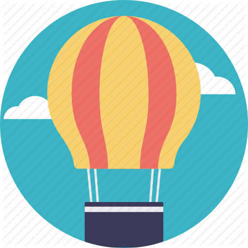 Parachute Clipart Weather Balloon - Hot Air Balloons Icon (512x512)