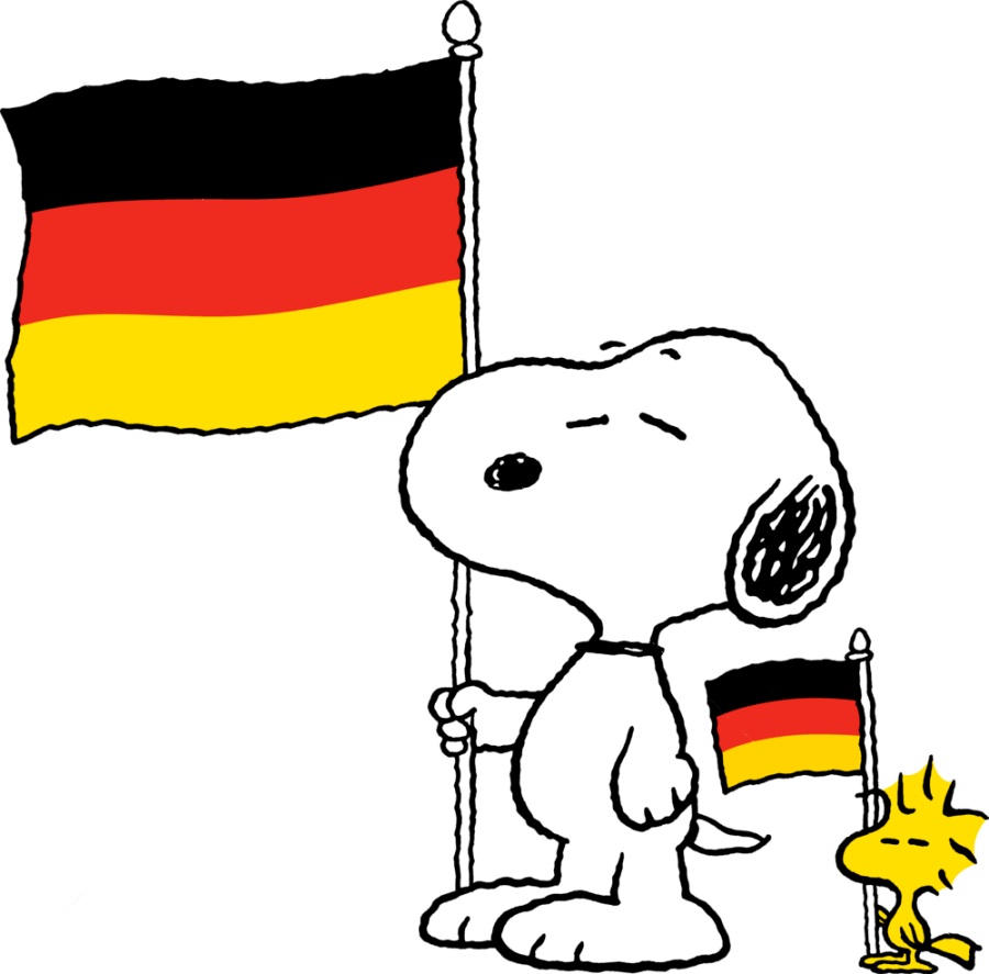 Snoopy Clip Art Flag - Snoopy Germany (900x887)