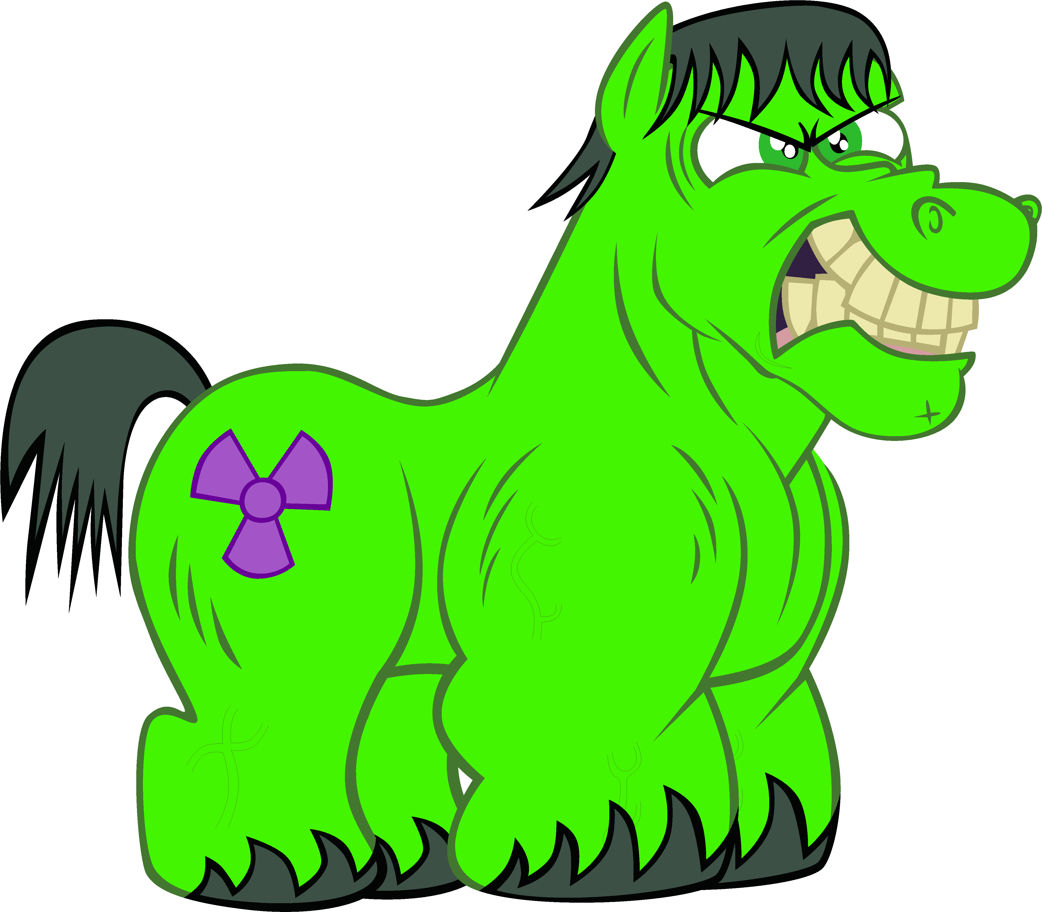 Hulk Pony Green Mammal Vertebrate Fauna Fictional Character - Pony Hulk (4600x4350)