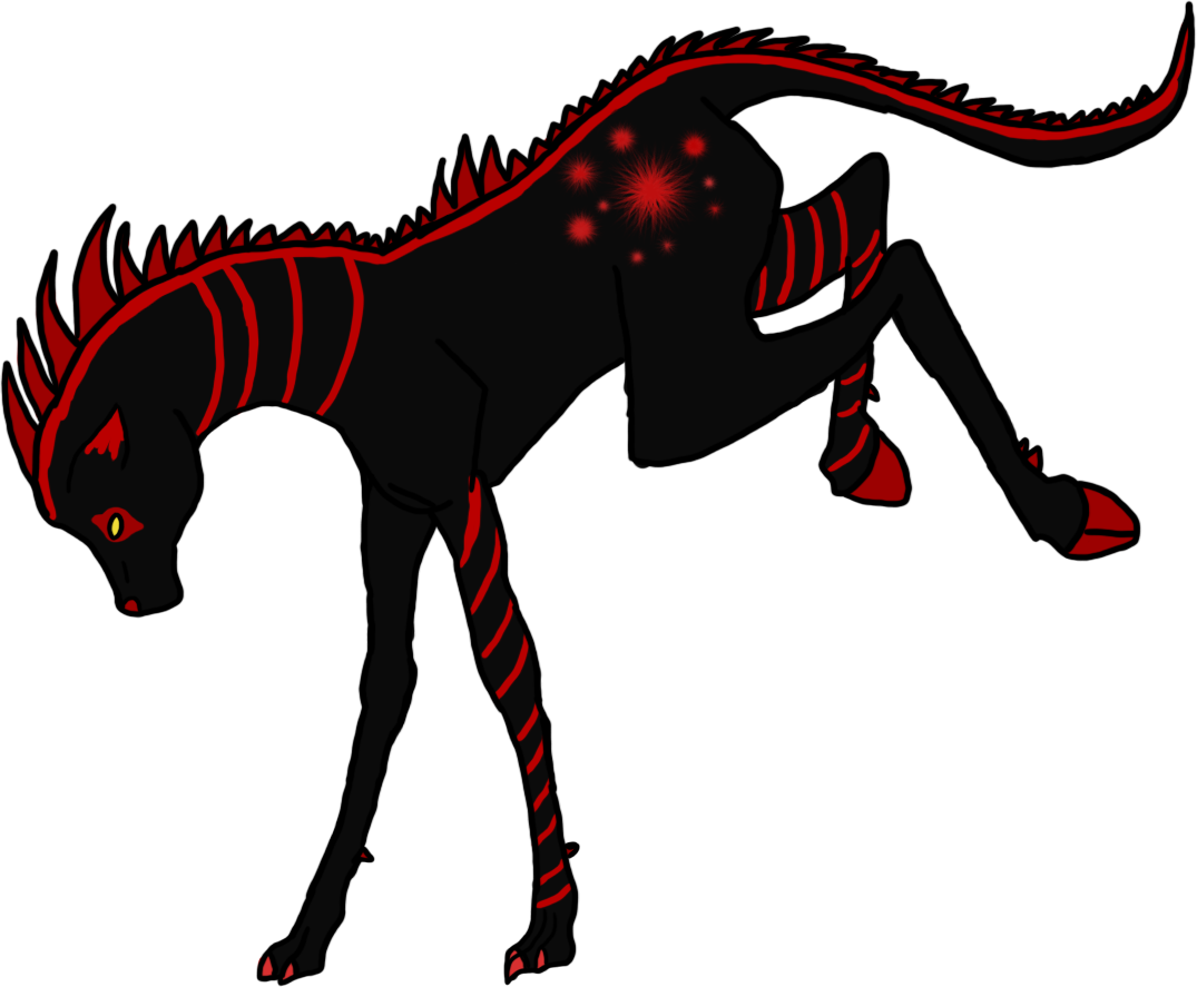 Hovees On Ack Legs Paws On Front - Illustration (1075x887)