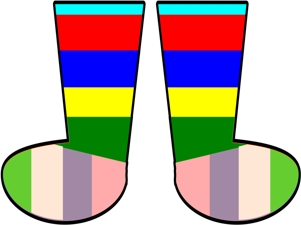 Crazy Sock Clipart - Silly Socks Clip Art (1011x750)