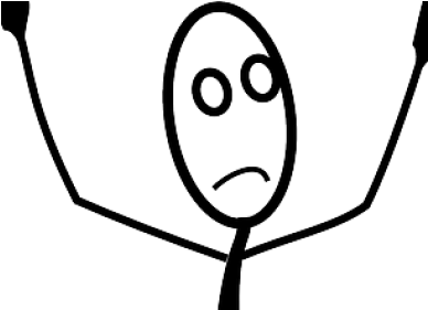 The Stick Figure War - Stick Figures With Hands Up (640x280)