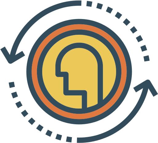 Coin Flip Png File - Customer Relationship Icon (512x512)
