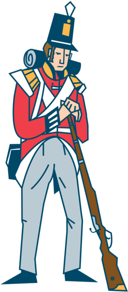 Redcoat Png - British Red Coat Clipart (500x704)