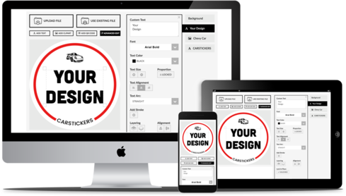 Create A Custom Sticker - Design Creative Print Sticker (489x278)