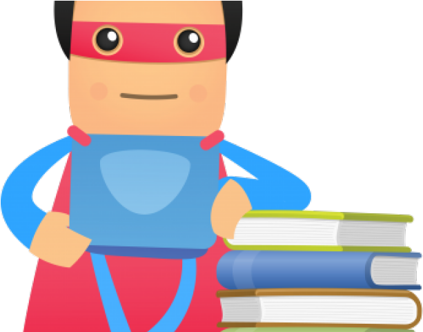 Graduation Clipart Superhero - Free Clipart Superheroes Reading (640x480)
