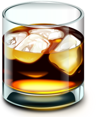 Cocktail Party Clipart 59020 15 Psd Drink Glass Images - Whisky With Transparent Background (328x400)