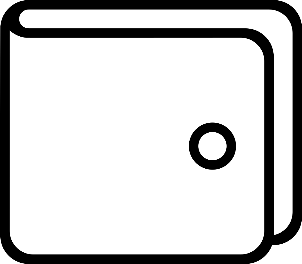 Wallet Outline Comments - Outline Clipart Wallet (981x858)
