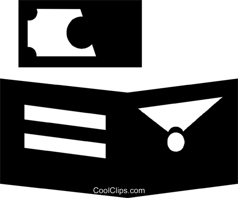Wallet Royalty Free Vector Clip Art Illustration - Wallet Royalty Free Vector Clip Art Illustration (480x399)