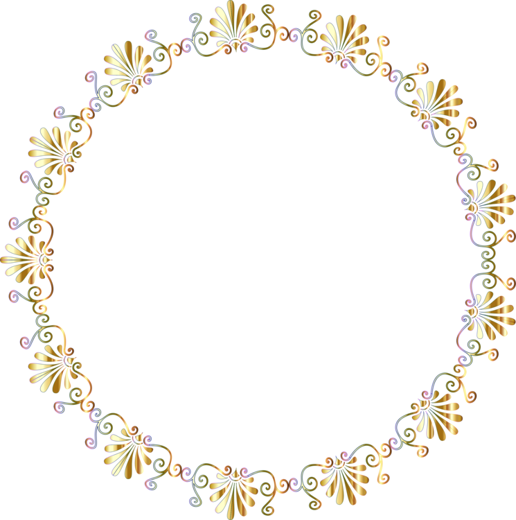 Computer Icons Greek Language Picture Frames Free Commercial - Circle Fancy Frames Transparent (745x750)