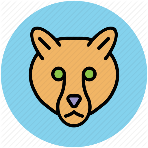 Face Avatars By Vectors Market Cartoon Tiger - Cartoon Jaguar Face (512x512)