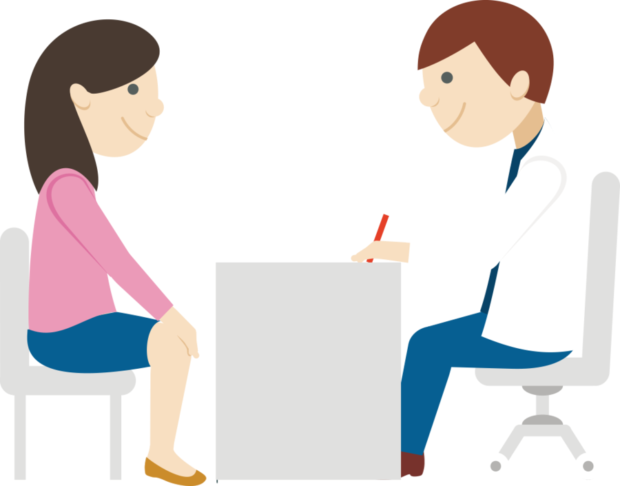 Clinician And The Patient Clipart Clinician Patient - Client And Clinician (900x705)