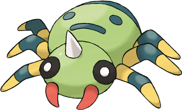 Two Faces But Only 6 Legs Not A Very Good Spider - Pokemon Spinarak (600x600)