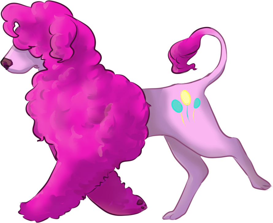 Pinkie Pie Dog By Ammy-o - Standard Poodle (890x727)