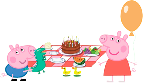 Рамка Свинка Пеппа Png (500x292)