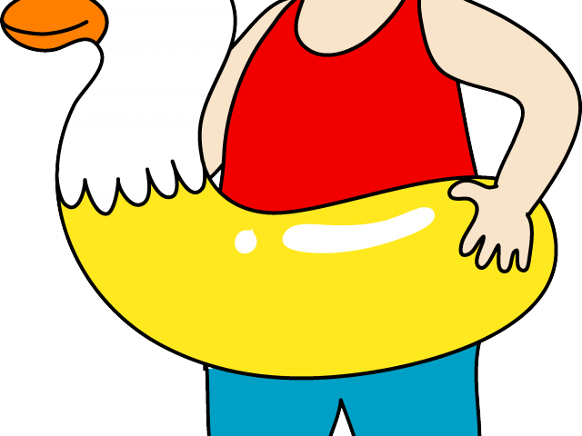 Yellow Dress Clipart Floaty - Clipart Swimming No Background (640x480)