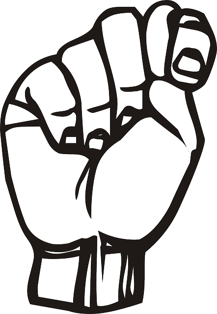 Sign Language Letters T (442x640)