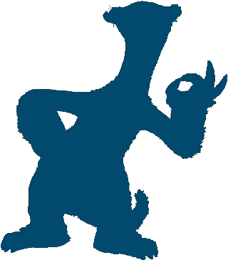 Ice Age Logo - Sid Silhouette (349x400)