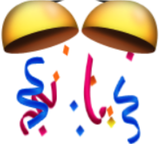 Ball Clipart Confetti - Emoji Party Png (640x480)