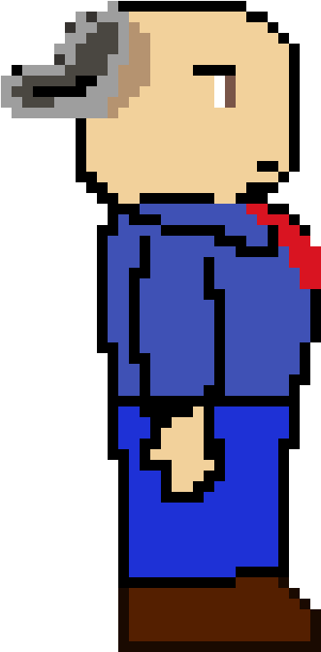 Wyte Facing Right Sprite - Cartoon (1200x1200)