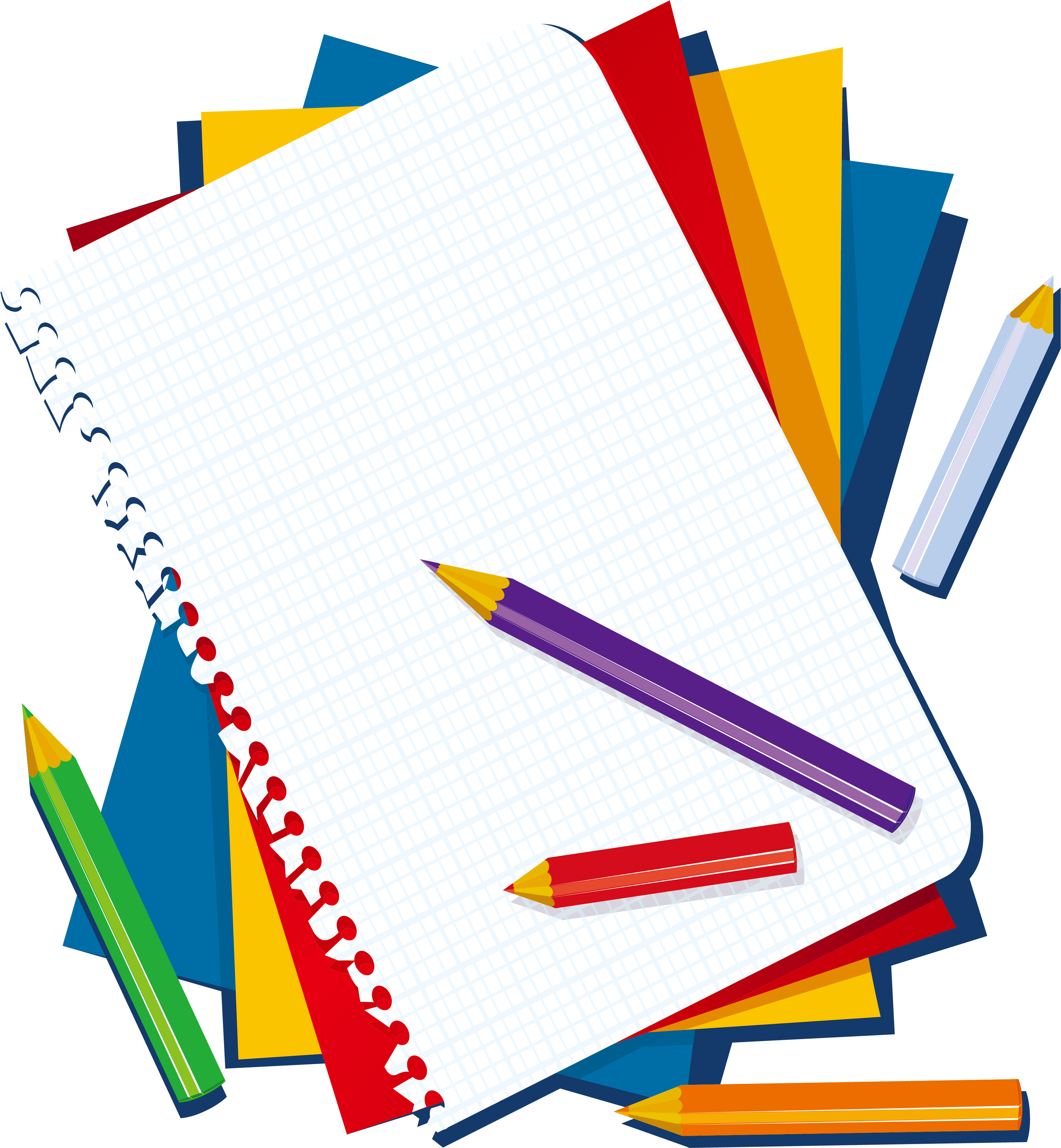 Transparent Crayon Clip Art - Clip Art Note Book (4134x4134)