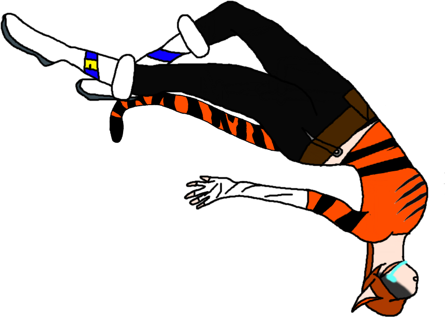 Part Of Collab-falling Teigan By Maximaltigers - Bungee Jumping (900x722)