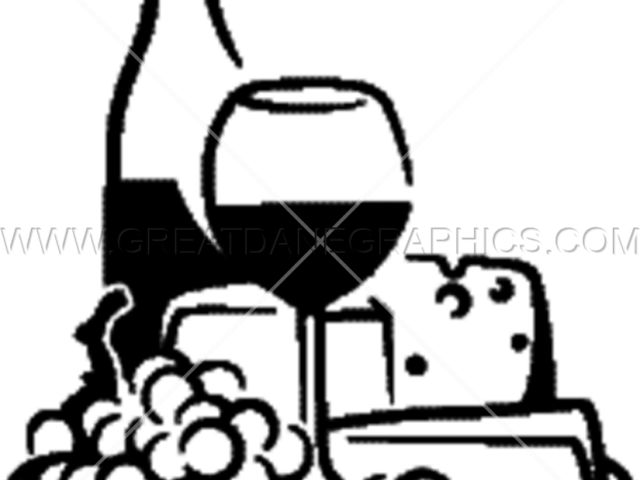 Cheese Clipart Wine Bottle - Cheese Clipart Wine Bottle (640x480)