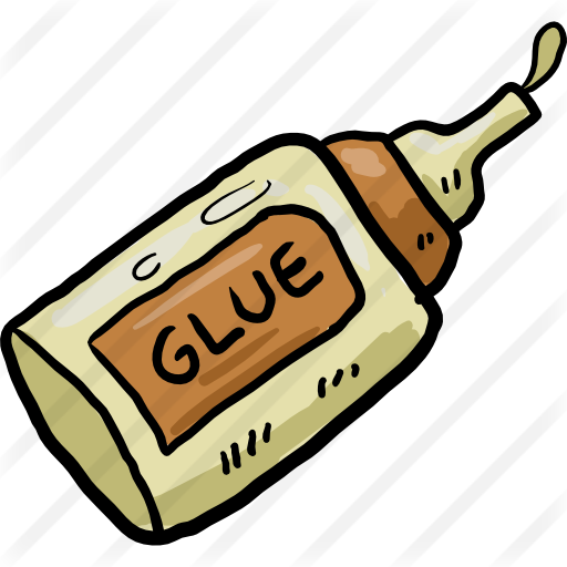 膠水 卡通 Clipart Adhesive Clip Art - Glue Bottle Cartoon Png (512x512)