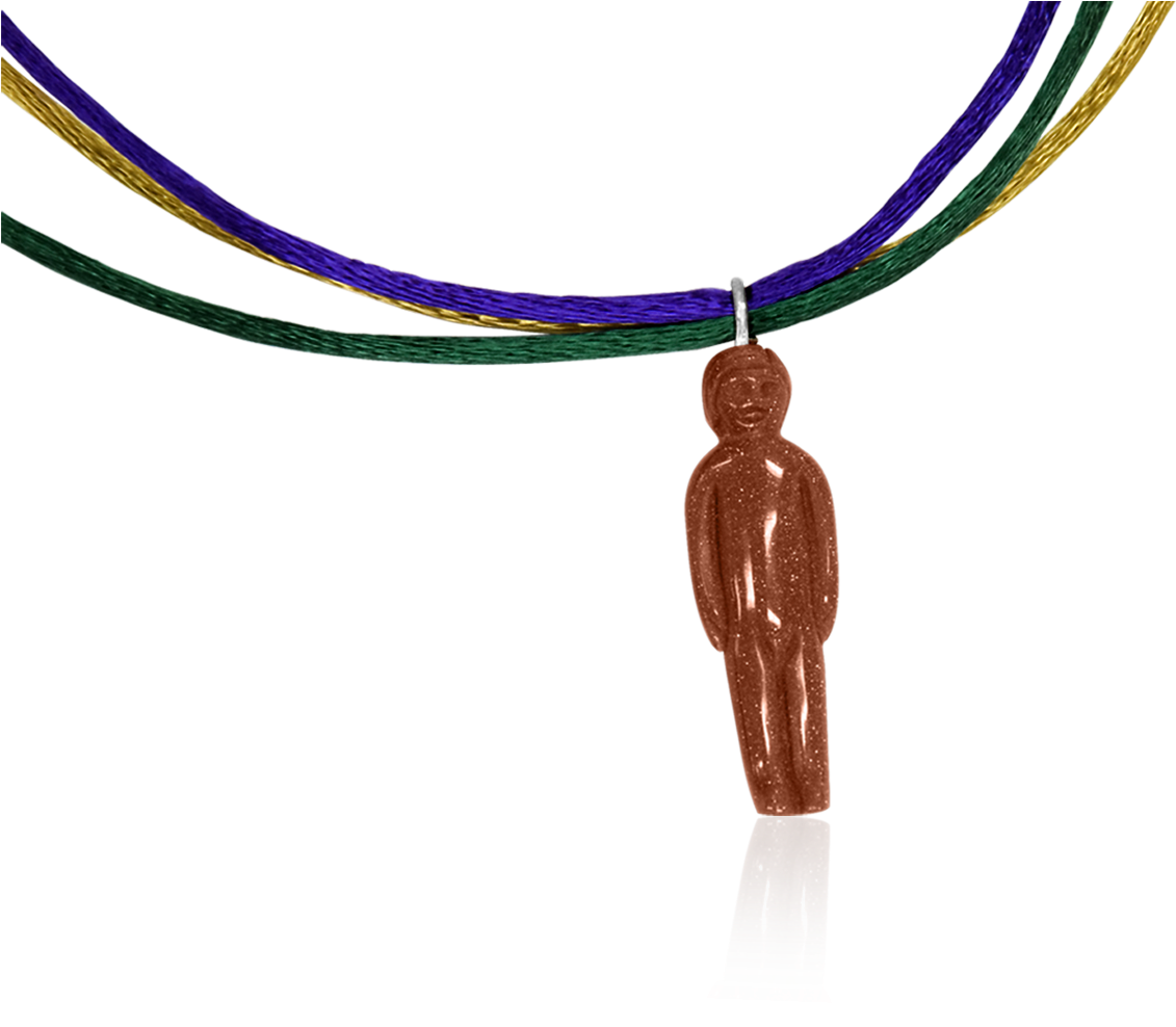 Check Out The Deal On King Cake Doll Goldstone Pendant - Pendant (1520x1020)